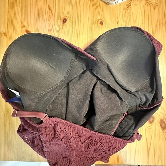 Swimsuits for All Burgundy Lace Swim Dress Flowy Flattering Comfortable Women 20 - Picture 9 of 9